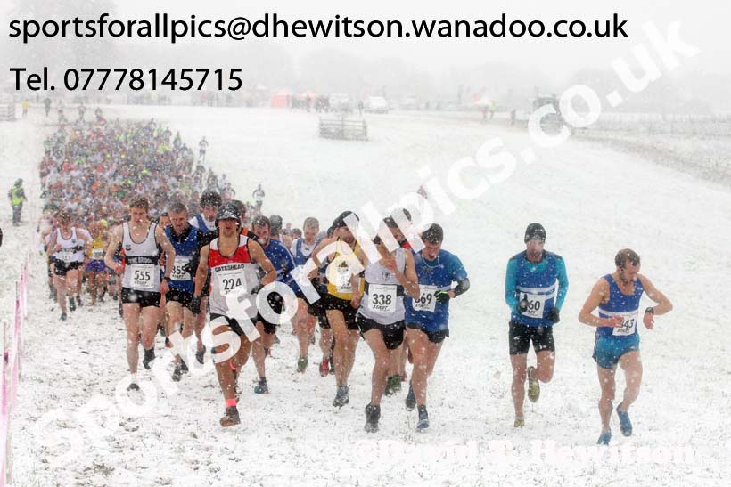 Senior mens North Eastern Cross Country, Sedgefield, County Durham. Photo: David T. Hewitson/Sports for All Pics